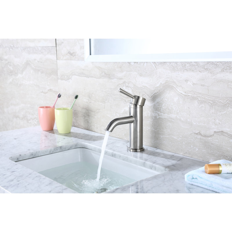 Luxier Single Hole Bathroom Faucet with Drain Assembly & Reviews Wayfair